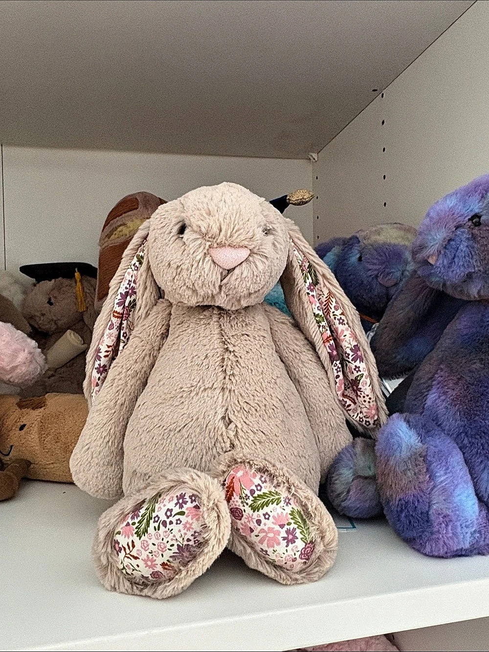 Jellycat Blossom Beige Bunny, authentic, tag cover,JCbag&more.FastSafeShip.